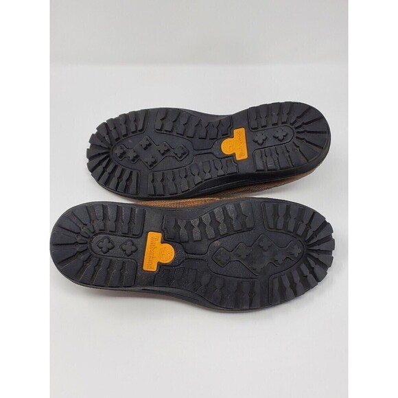 TIMBERLAND BROWN LEATHER SLIP ON CLOSED TOE SHOES COMFORT MEN SIZE 8M - Picture 9 of 14